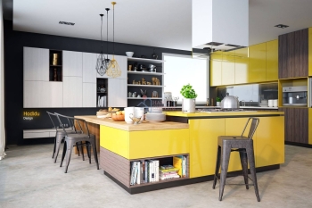 Cách bảo quản và vệ sinh kính ốp bếp luôn trắng sáng như mới