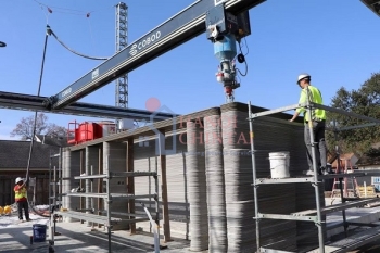 Máy in 3D đạt tầm cao mới với việc xây nhà 2 tầng