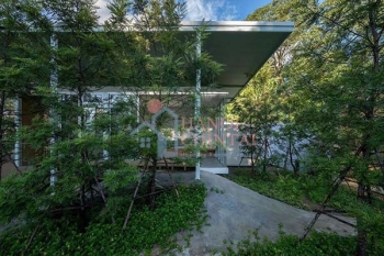 Nhà vườn tường kính sử dụng vật liệu tái chế tạo sự hài hòa giữa kiến trúc và thiên nhiên