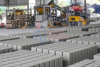 Nhiều doanh nghiệp gạch không nung rơi vào tình trạng sản xuất cầm chừng