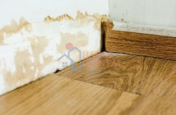 Vật liệu lát sàn không phù hợp có thể khiến sàn nhà ẩm ướt dù không phải mùa nồm ẩm