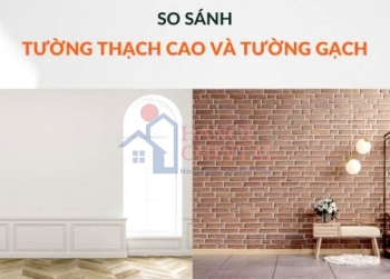 Tối ưu hóa chi phí khi kết hợp giữa tường gạch và tường thạch cao