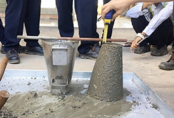Ảnh hưởng của cát nghiền từ đá vôi đến tổn thất độ sụt và cường độ chịu nén của bê tông xi măng chịu lực