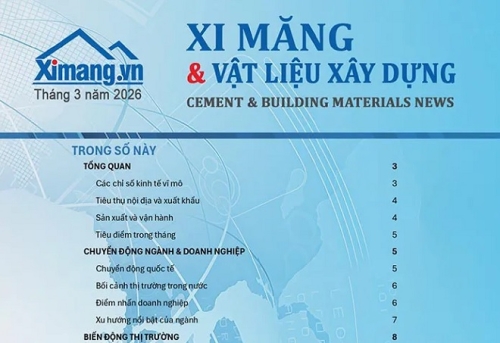 Bản tin xi măng & VLXD tháng 03/2026: Thị trường vật liệu phục hồi trên diện rộng