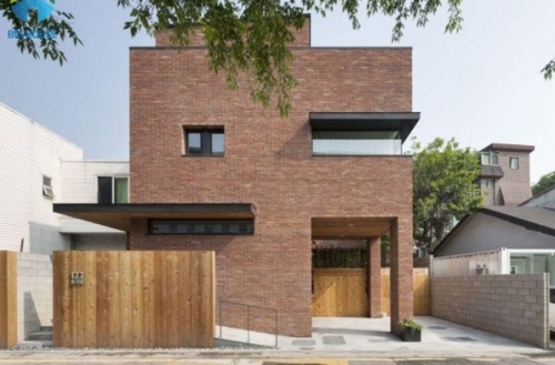 Gạch thẻ chống nóng mặt tiền cho nhà phố hướng Tây