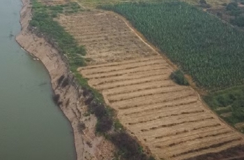 Mỏ cát Tây Đằng được khai thác cát cung cấp cho dự án Cảng hàng không Quốc tế Gia Bình