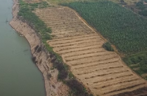 Mỏ cát Tây Đằng được khai thác cát cung cấp cho dự án Cảng hàng không Quốc tế Gia Bình