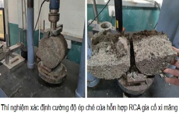 Nghiên cứu một số tính chất cơ học của lớp móng gia cố xi măng sử dụng cốt liệu tái chế từ mặt đường bê tông xi măng