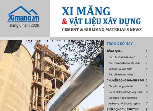 Bản tin xi măng & VLXD tháng 06/2026: Giai đoạn điều chỉnh mạnh hơn giữa các nhóm vật liệu và từng phân khúc tiêu thụ