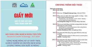 Nhiều giải pháp xử lý chất thải, khí thải trong ngành xi măng sẽ được giới thiệu tại ACT.2026