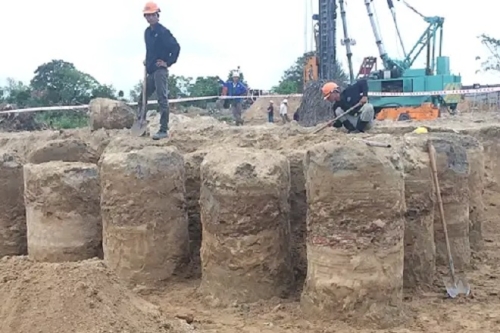 Nghiên cứu sức kháng cắt của cọc cát xử lý nền đất yếu thông qua các thí nghiệm trong phòng thí nghiệm