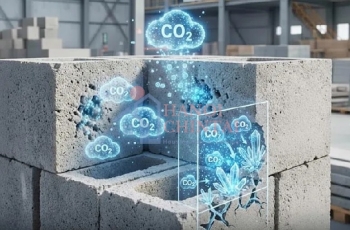 Thử nghiệm bê tông có khả năng lưu trữ CO2 thông qua cơ chế khoáng hóa tăng tốc